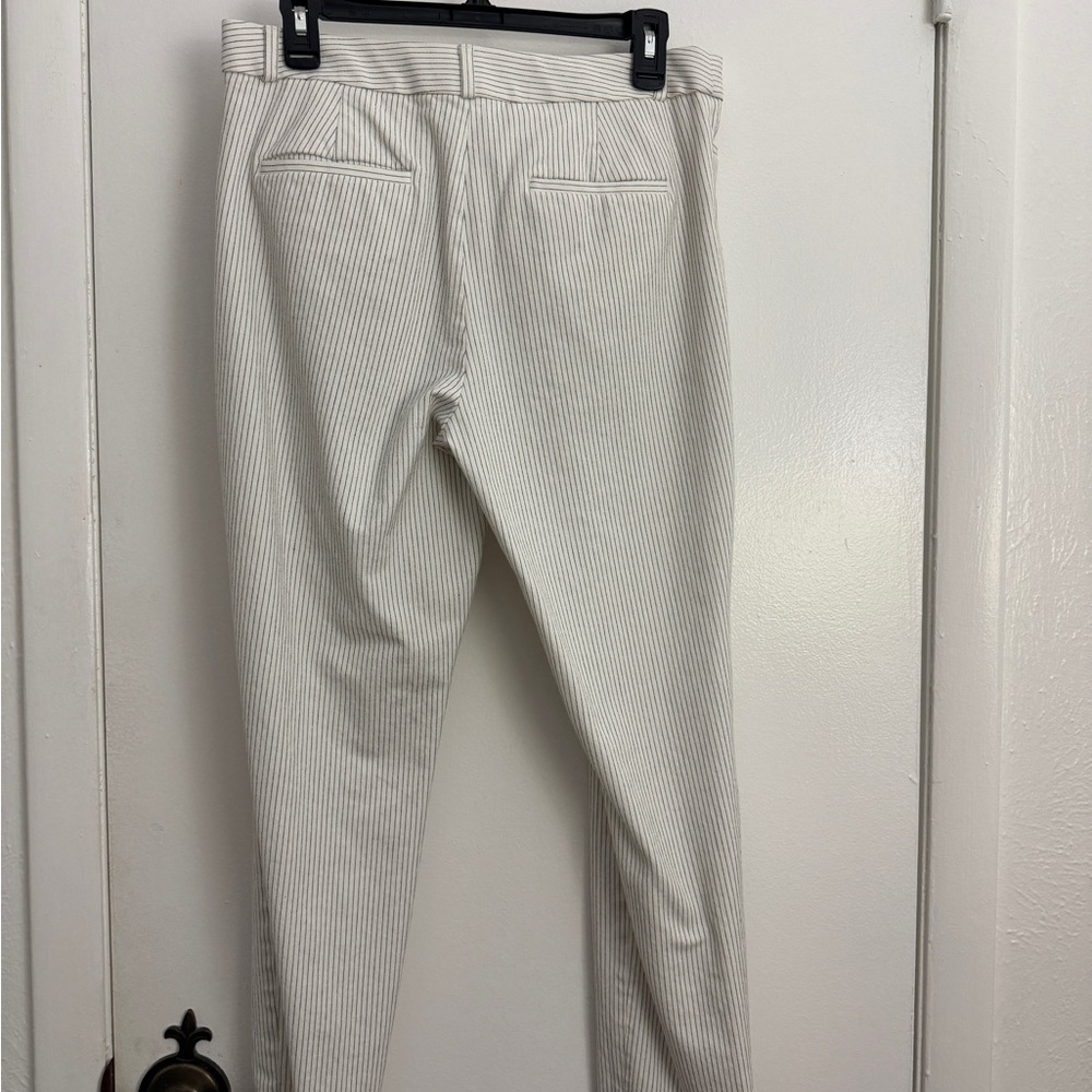 Banana Republic White Pinstripe Pants - Picture 8 of 8